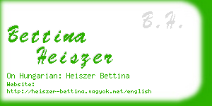 bettina heiszer business card